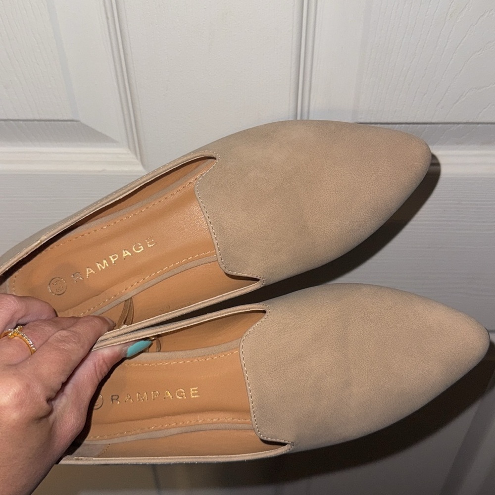 Rampage Tan Flats Sleek Minimalist Design
